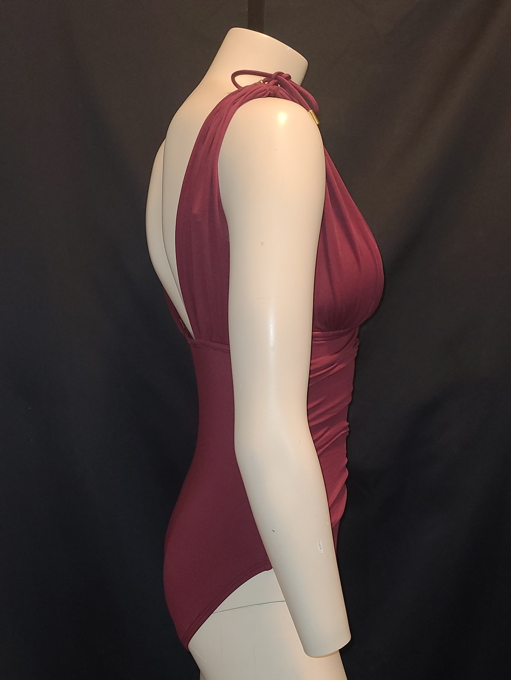 La Blanca Deep Berry One-Piece Swimsuit Size 8 - Picture 5 of 13